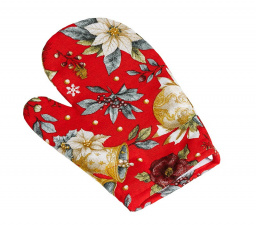 Vianočná chňapka hviezda červená