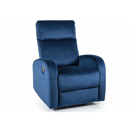 Polohovacie kreslo OLIMP VELVET, Modrý Bluvel 86 Polohovacie kreslo OLIMP VELVET, Modrý Bluvel 86