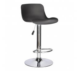 Barová stolička Inge čierna/ chrómová
