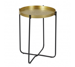 Konferenčný stolík Alia 35 cm zlatý/čierny