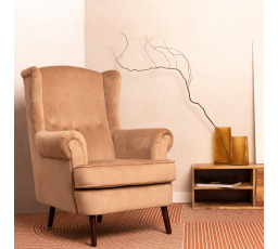 FOSSBY kreslo béžové 86x85x108 cm