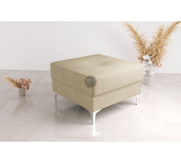 Taburet s kontajnerom 70 x 70 cm - béžová