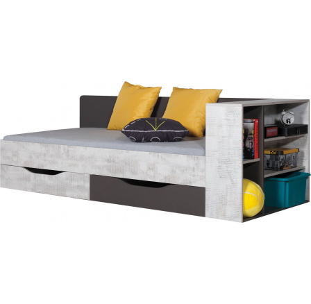 Posteľ TABLO - TA12A L/P, grafit + enigma Posteľ TABLO - TA12A L/P, grafit + enigma