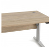 Písací stôl OFFICE 80400/318, Dub sonoma/Biela