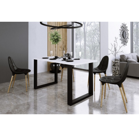 Jedálenský stôl INDIGO 90x185, Biely