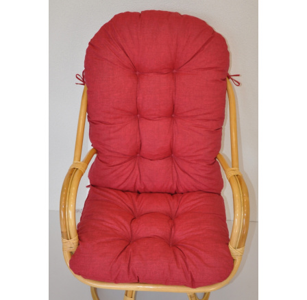 Poduška na kreslo Havai látka vínový melír