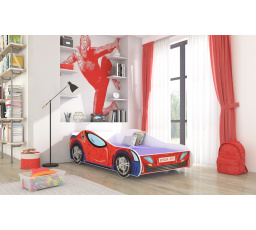 Posteľ s matracom SPIDER 140x70 Červená