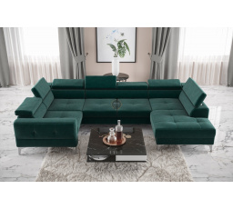 Rohová sedacia súprava TOSCANIA MAX I 170x350x185 cm - zelená, ľavá