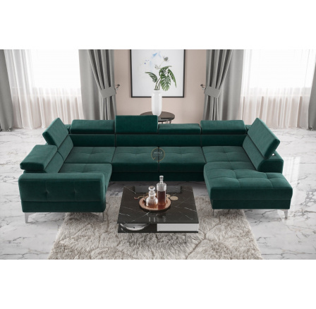 Rohová sedacia súprava TOSCANIA MAX I 170x350x185 cm - zelená, ľavá Rohová sedacia súprava TOSCANIA MAX I 170x350x185 cm - zelená, ľavá