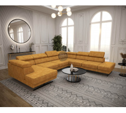 Rohová sedacia súprava EMPORIO MAX II 300X350X180 - voliteľný odtieň, pravá