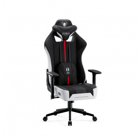 Látkové kreslo Player 2.0 Small Bielo-čierne
