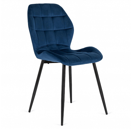 Stolička LUCKY Modrá Zamatová