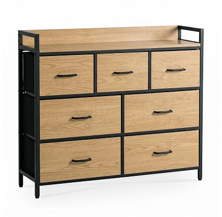 Komoda so zásuvkami HUDSON 98 cm Dub/Čierna Komoda so zásuvkami HUDSON 98 cm Dub/Čierna