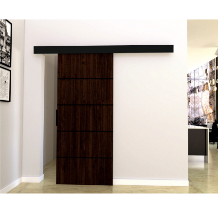 Posuvné dvere STANDART MIX - K80, Wenge/čierna