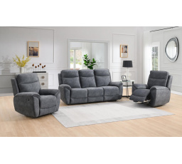 Kožená rozkladacia sedacia súprava Rambis 3+1+1 čokoláda