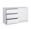 Komoda SIMPLICITY 207, Biely lesk