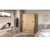 Šatní skriňa LINCOLN 2D2S, Jackson hickory