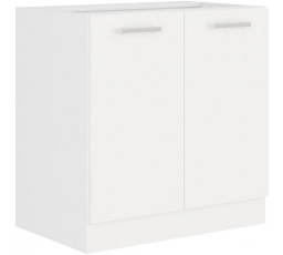 Kuchynská dolná skrinka EDNA 80 D 2F BB, Biela