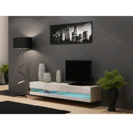 TV komoda VIGO NEW 180 - sonoma-biela