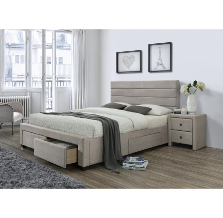 Posteľ KAYLEON, béžová