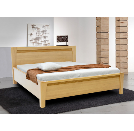 LATERNA 2 sh.180 (LIBORA 2 ) - posteľ z masívneho dreva BUK, vrátane roštov, bočného výklopu a závesu, kolekcia "FN" (K150)