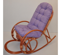 Vankúš pre hojdacie kreslo fialové zvýraznenia