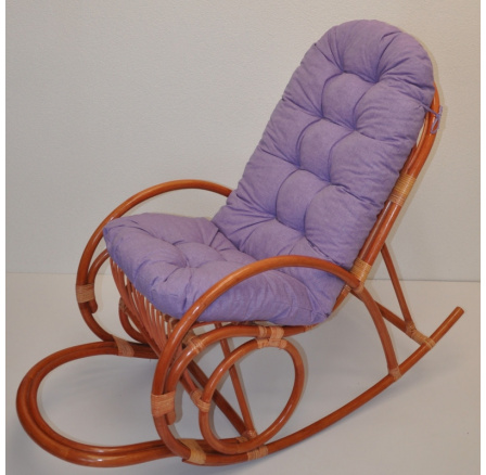 Vankúš pre hojdacie kreslo fialové zvýraznenia