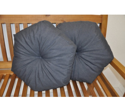 Vankúš hviezda tmavosivá sada 2 ks