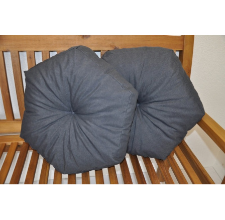 Vankúš hviezda tmavosivá sada 2 ks