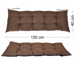Podsedák 120x40 hnedý melír