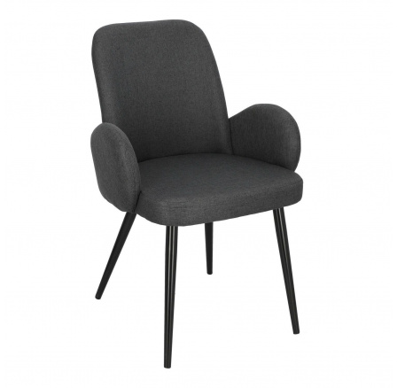 Stolička Labby tmavo sivá