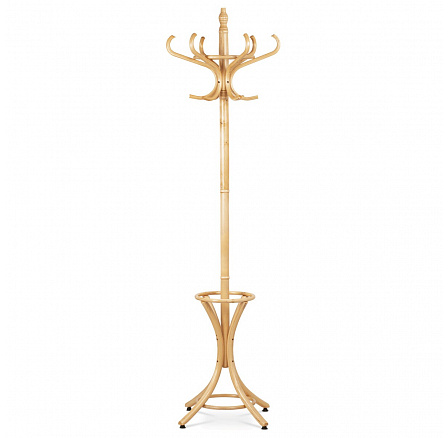 Drevený stojan, masívny topoľ a breza, prírodný odtieň, výška 185 cm Drevený stojan, masívny topoľ a breza, prírodný odtieň, výška 185 cm