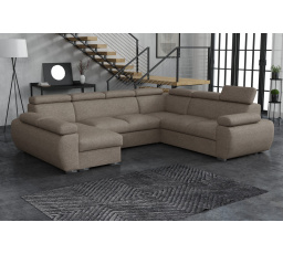 Pohovka Bodie U ľavá hnedo-šedá