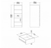 Komoda Simplicity 233, biela