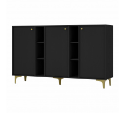 Komoda Tomila 823/1, čierny grafit