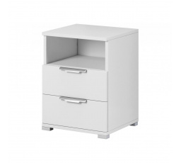 Nočný stolík IZZY 2s, Biely
