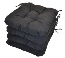 UNI vankúš na sedenie tmavo šedý melír - sada 4 kusov