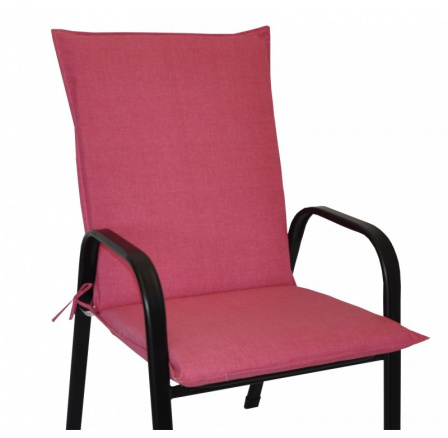 Polster na kreslo z ťahokovu UNI - látka malinový melír