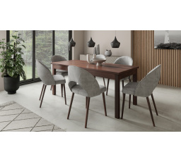 Súprava stola so stoličkami RODOS 82 Tmavý orech