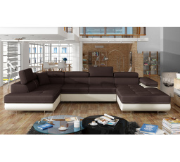 Sedacia súprava v tvare U RODRIGO, Sawana 26 / soft 33 ľavá