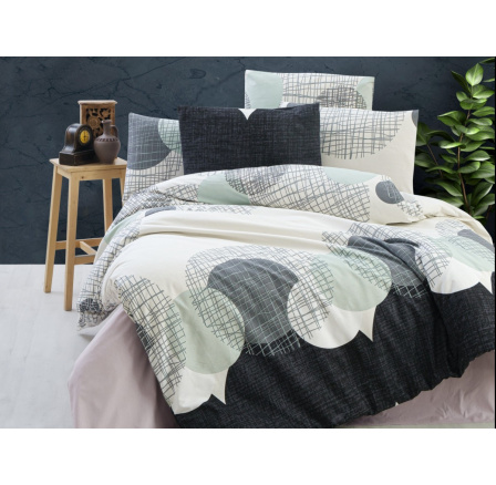 Krepový obliečka na vankúš Cosmic grey 50x70