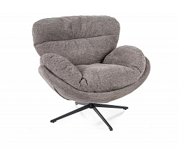 Kreslo otočné FLORENCE RAVEN, Sivá 07/Čierna