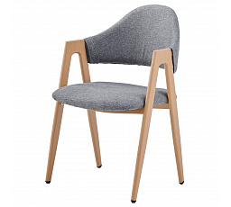 Jídelní židle, šedá, látka, DCL-F4062 GREY2