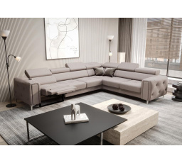 Rohová sedacia súprava s funkciou, relax ORION I 325x255 cm - pravá, béžová