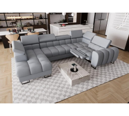 Rohová sedacia súprava ASPEN MAX II, relax 198x350x170 cm prírodná koža - pravá, prírodná koža - voliteľná farba