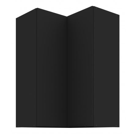 Horná skrinka SIENA - 60x60 GN-90 2F (90°), Čierna mat/Čierna mat