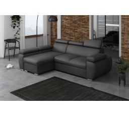 Rohová sedacia súprava Bodie ľavá tmavo sivá
