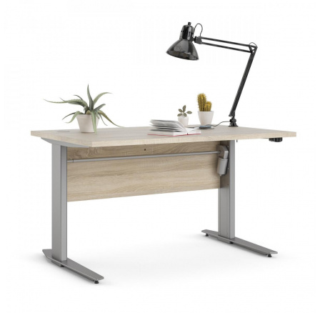 Písací stôl OFFICE 80400/382, Dub sonoma/Silver grey Písací stôl OFFICE 80400/382, Dub sonoma/Silver grey