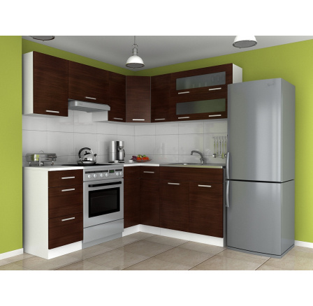 Rohová kuchyňa Etel wenge