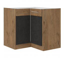 Rohová kuchynská skrinka VEGA 89 DN 1F BB, Matera mat/Dub lancelot